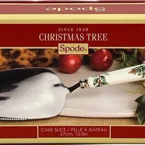 🎄 Spode Christmas Tree Cake Slice – 27 cm / 10.5" – NEW in Box FREE SHIPPING!